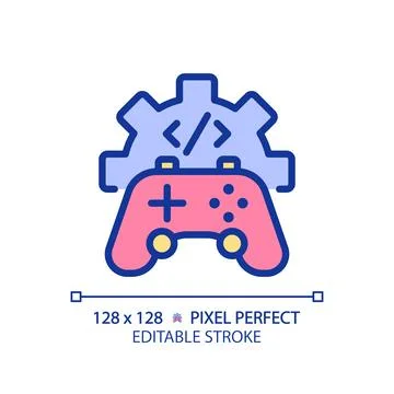 Game development pixel perfect RGB color icon Stock Illustration