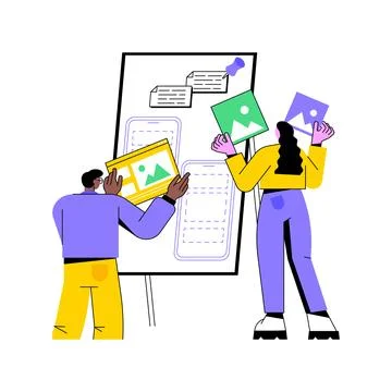 Game development planning isolated cartoon vector illustrations. Stockillustratie