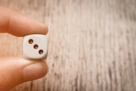 Game dice abstract with copyspace Stock Photos