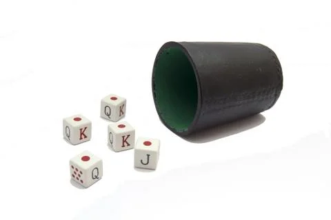 Game of dices Stockfoto's
