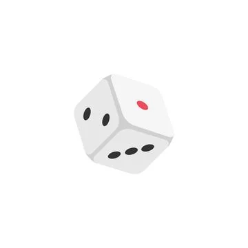 Game die icon. Vector illustration design. Stock Illustration