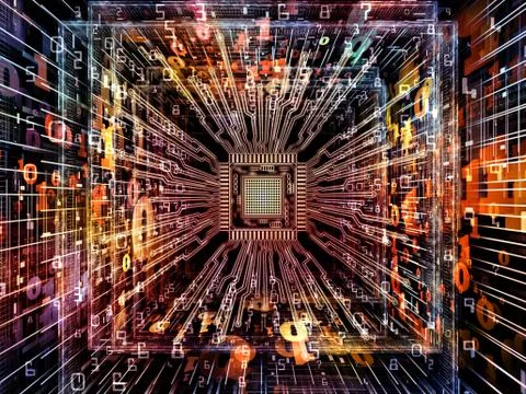 Game of Digital Processor Stock Illustration