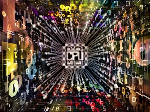 Game of Digital Processor Illustrazione stock
