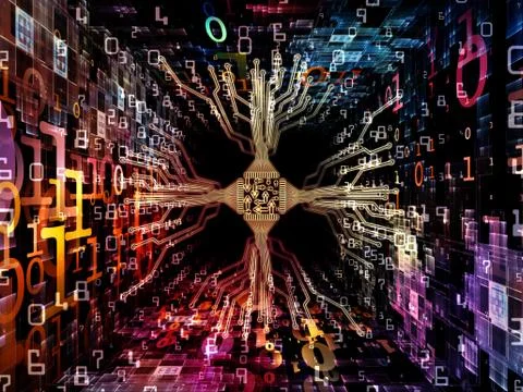 Game of Digital Processor Ilustração Stock