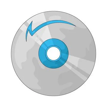 Game disc illustration Stock Illustration