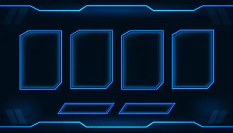 Game display vector technology design. Stock Illustration