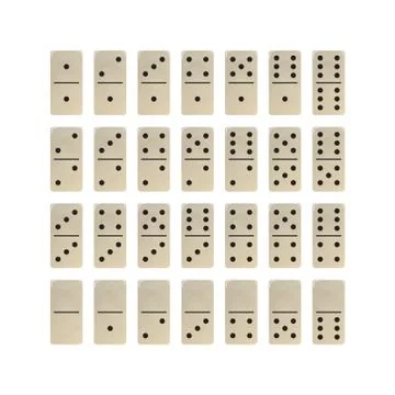 The game of dominoes. Stock Illustration
