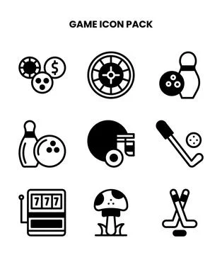 Game DuoTone Icons Pack Stock Illustration