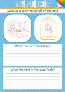 Game empathy bird cage Stock Illustration