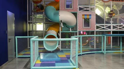 Game entertainment complex without children  Stock Photos