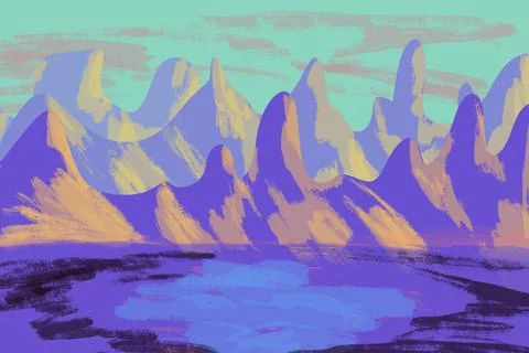 Game enviroment background Stock Illustration