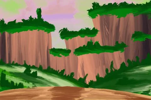 Game enviroment background Stock-Illustration
