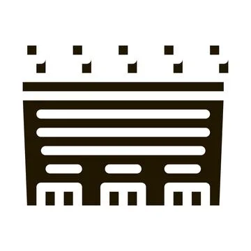 Game Fields Top View Icon Vector Glyph Illustration イラスト素材