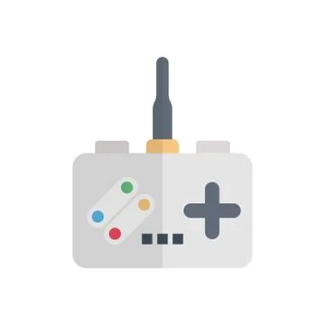 Game flat color icon Stock Illustration