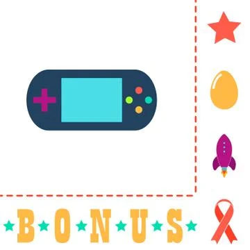 Game gadget computer symbol Stock Illustration