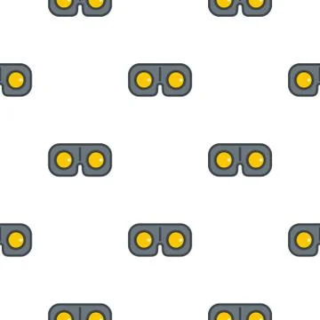 Game glasses pattern seamless イラスト素材