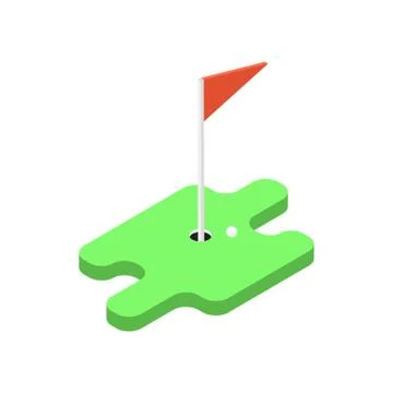 Game of golf. Vector illustration . Stock Illustration
