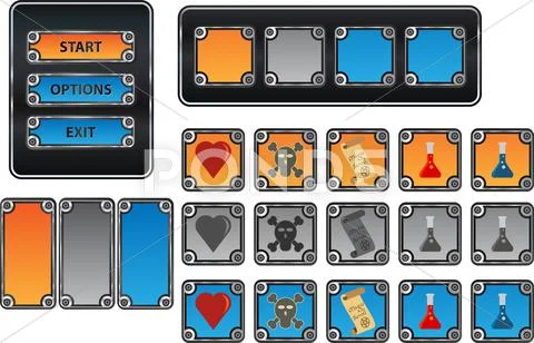 Game graphics Stock Illustration