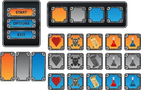 Game graphics Stock Illustration