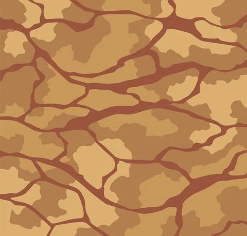 Game ground texture. Cartoon surface, dirt ground layer for game level design Stock Illustration