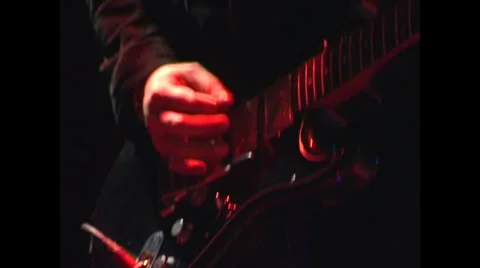 Game on a guitar Stock Footage 22480844