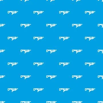 Game gun pattern seamless blue Illustrazione stock