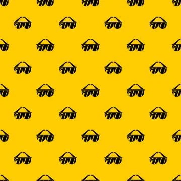 Game headset pattern 库存插图