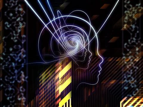 Game of Human Technology Stock Illustration