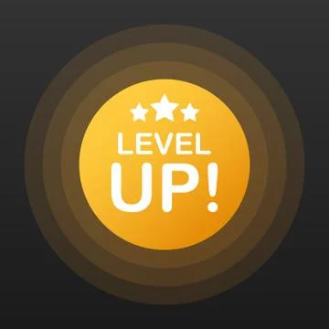Game icon bonus. level up icon, new level logo. Vector illustration. Stock Illustration