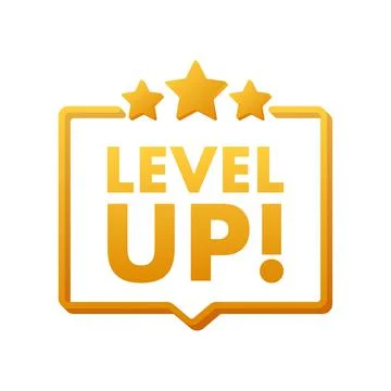 Game icon bonus. level up icon, new level logo. Vector illustration. Stock Illustration