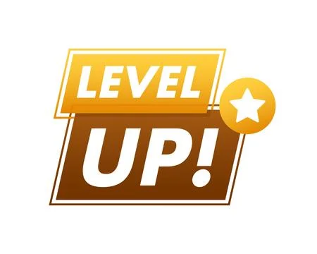 Game icon bonus. level up icon, new level logo. Vector illustration. Stock Illustration