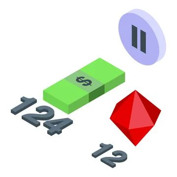 Game icon isometric vector. Arcade machine Stock Illustration