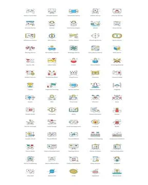 Game Icon Set Stock Illustration