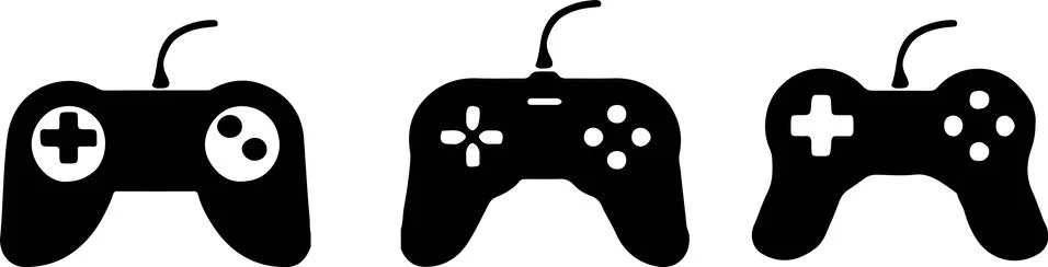 Game icon on white background Stock Illustration