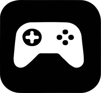 Game icon on white background Stock Illustration