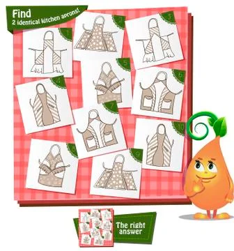 Game  identical  aprons Stock Illustration