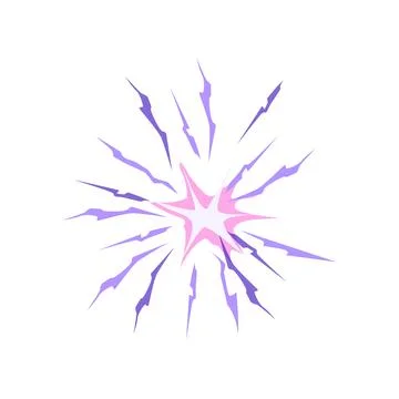 Game impact vfx cartoon vector illustration Stock Illustration