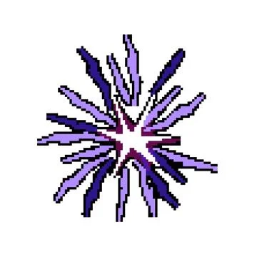 Game impact vfx pixel art vector illustration Stock Illustration