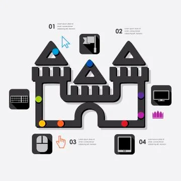Game infographic Stock Illustration