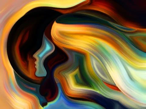 Game of Inner Paint Stock Illustration