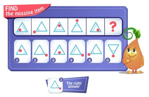 Game iq comes puzzle triangle 스톡 일러스트