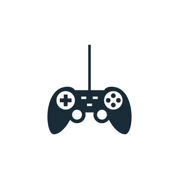 Game Joystick Icon Design Template Elements Stock-Illustration
