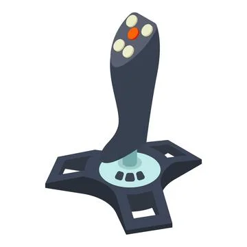 Game joystick icon, isometric style Stock Illustration