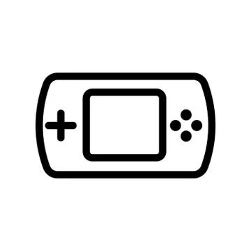 Game joystick icon vector. Isolated contour symbol illustration Stock Illustration