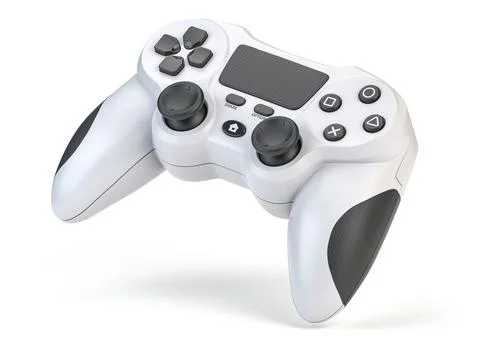 Game joystick or gaming controller isolated on white. Иллюстрация