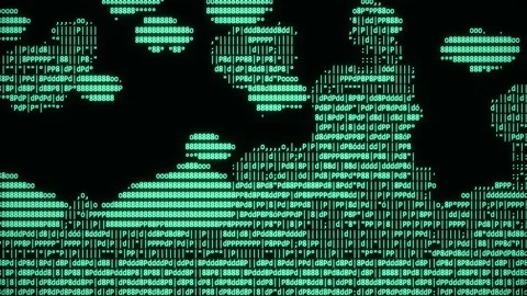 Game landscape Background in Ascii Code ... | Stock Video | Pond5