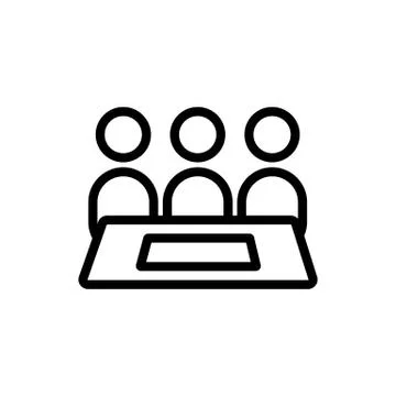 Game for a large company icon vector outline illustration 스톡 일러스트