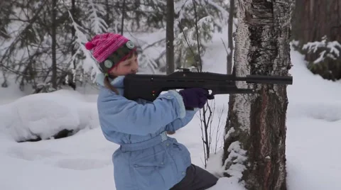 The game of laser tag. Vidéo 61400816