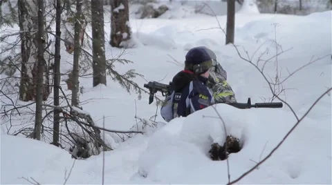 The game of laser tag. Vidéo 61400938