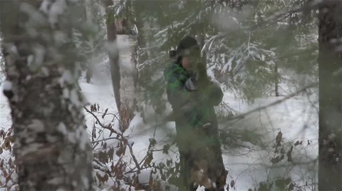 The game of laser tag. Vidéo 61434548